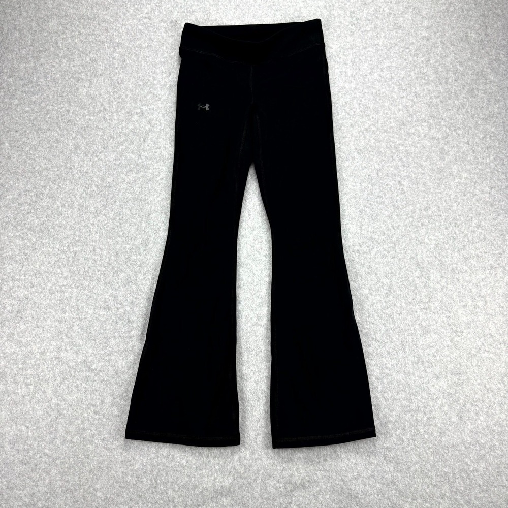 Under Armour Pants Kids 2XS Black Motion Flare 4-Way Stretch Moisture Wicking